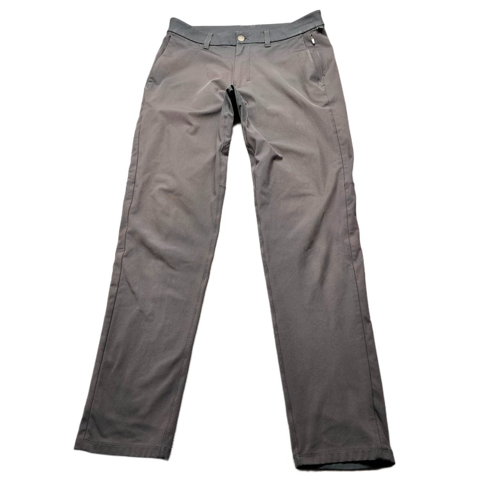 Lululemon Technical Golf Pants Mens 31 Gray Slim Stretch Athleisure Skinny Leg